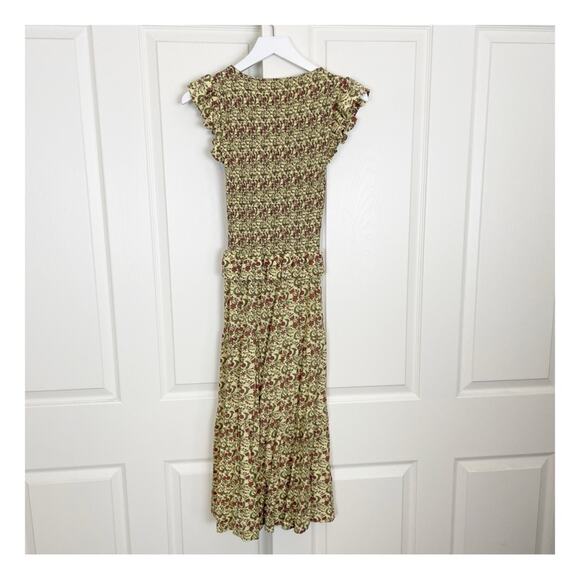 Nation LTD Fabienne Floral Smocked Jersey Knit Midi Dress - Picture 6 of 12
